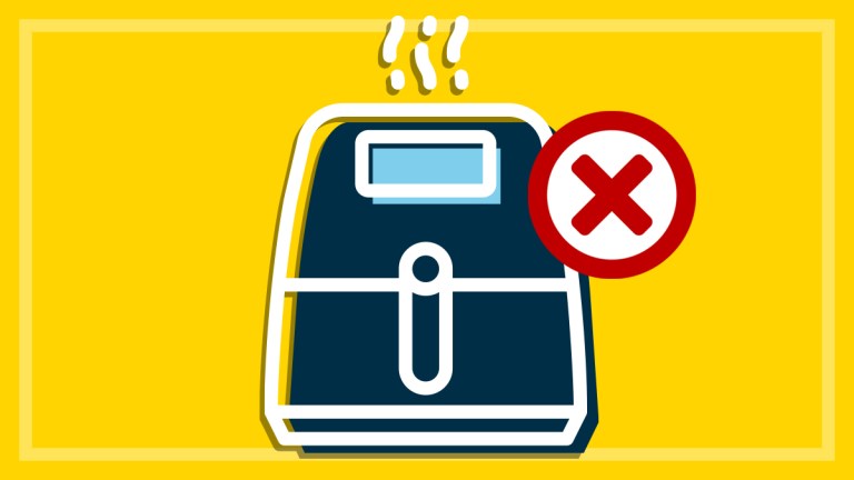 air fryer to avoid with red cross